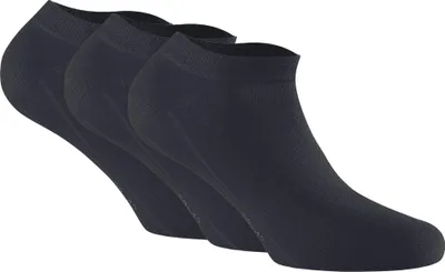 Produktbild von Rohner Basic Uni Sneaker Socken, 3er Pack - Bambus Schwarz 39-42