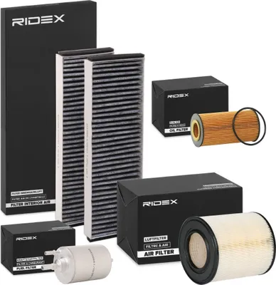 Produktbild von RIDEX Filterset Inspektionspaket Filtersatz für AUDI A6 Limousine (4F2, C6)