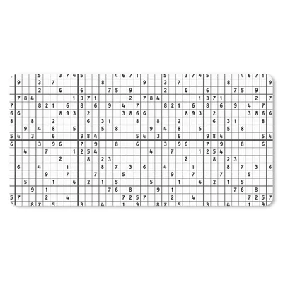Produktbild von MuchoWow® Mauspad Mousepad Sudoku - Puzzle - Muster 60x30 cm - Mousepads - Maus Mat - Pad - Mausunterlage - Nachhaltig