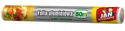 Produktbild von Dicke, strapazierfähige Aluminiumfolie für Lebensmittel – JAN NIEZBĘDNY, 50 m