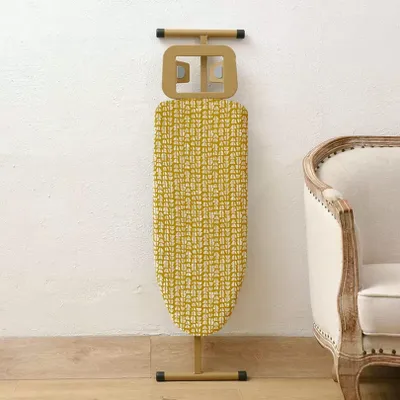 Imagen del producto de Tabla de planchar plegable con ajuste de altura y soporte para el planchador
