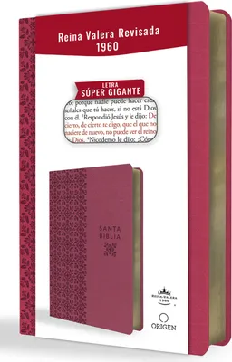 Produktbild von Biblia Reina Valera Revisada 1960 Letra Súper Gigante, Símil Piel Fucsia Rosada / Spanish Bible Rvr 1960 Super Giant Print, Fuchsia Pink Leathersoft