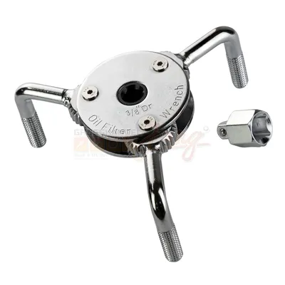 Produktbild von Verstellbarer Ölfilterschlüssel dreiarmig 1/2"+3/8" DFS3