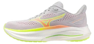 Produktbild von MIZUNO WAVE INSPIRE 22 Damen Laufschuhe Weiß/Neon-Gelb/Orange Gr. 5
