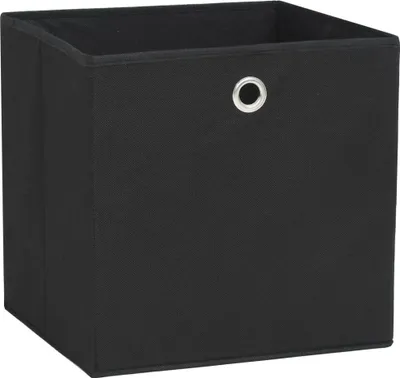 Produktbild von vidaXL Aufbewahrungsboxen 4 Stk. Vliesstoff 28x28x28 cm Schwarz