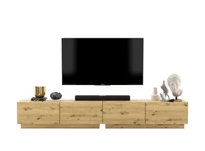 Zdjęcie produktu dla Uniwersalna Komoda RTV Industrialna Szafka RTV Loft Dąb Artisan Mat zestaw 240 cm