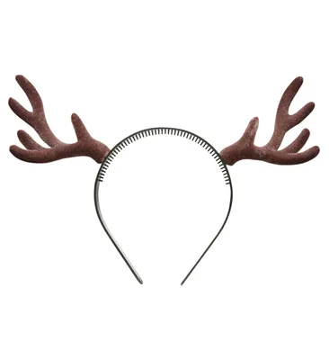 Immagine prodotto di Cerchietto per capelli con corna di renna floccate