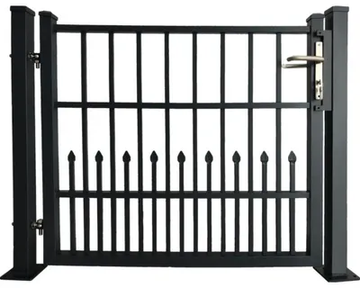 Produktbild von Einzeltor floraworld Bremen Aluminium 120 x 103 cm inkl. Torpfosten 6,3 x 6,3 cm zum Aufdübeln anthrazit