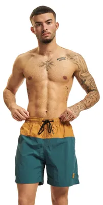 Produktbild von Urban Classics - Badeshorts für Herren TN159 (XXL) (Petrol/Toffee)