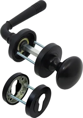 Produktbild von Türbeschlag 2309 Helena R  WE Links Schwarz Türklinke