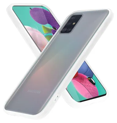 Produktbild von Cadorabo Hülle für Samsung Galaxy A51 4G / M40s Schutz Hülle in Transparent Handyhülle Hybrid Schutzhülle Etui TPU