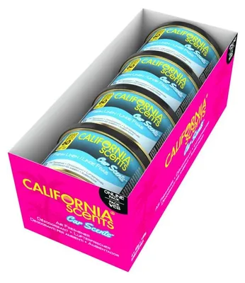 Zdjęcie produktu dla Odświeżacz powietrza do samochodu, zestaw 4 sztuk, akcesoria samochodowe, California Car Scents