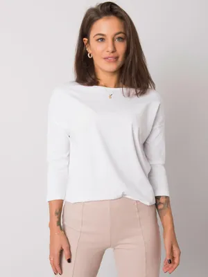 Productafbeelding van Basic Feel Good dames T-shirt met lange mouwen, merk Antemirus, kleur wit, maat XL