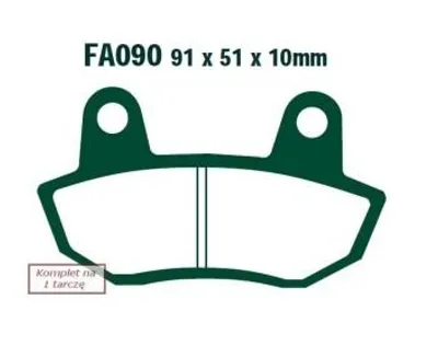 Produktbild von 1 EBC Brakes Bremsbeläge Bremsklötze FA090