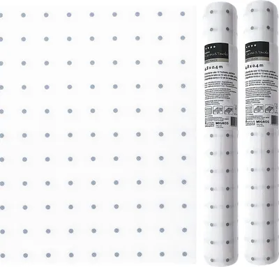Produktbild von 3-IN-1 ROLL Tischläufer und Tischsets Airlaid – Punkte – 40 x 480 cm – 2 Stück