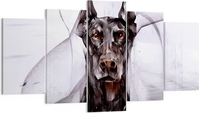 Produktbild von Bild auf Leinwand - Leinwandbild - Hund Abstraktion - 160x85cm - Wand Bild - Wanddeko - Wandbilder - Leinwanddruck - Bilder - Kunstdruck - Wanddekoration - Leinwand bilder - Wandkunst - EA160x85-3999
