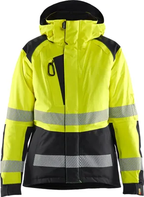 Produktbild von Blakläder Damen High Vis Winterjacke 4456, Farbe:High Vis Gelb/Schwarz, Größe:S