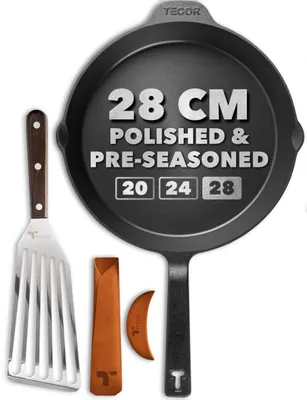 Gusseiserne Bratpfanne 28 cm, poliert, für Induktion