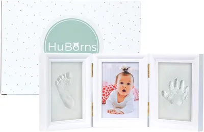 Productafbeelding van Baby Hand - & Voetafdruk Lijst - Complete Kleiset met Foto - Venster - Onvergetelijk Herinneringscadeau voor Pasgeborenen - Newborn Keepsake