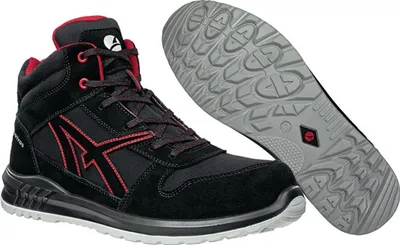 Produktbild von Albatros Sicherheitshalbschuh CLIFTON MID S3 SRC Gr. 42 schwarz/rot