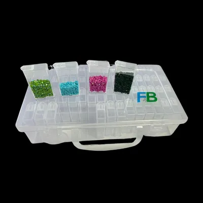 Produktbild von Diamond Painting Aufbewahrungsbox mit 64 Fächern - Sortierbox für Zubehör