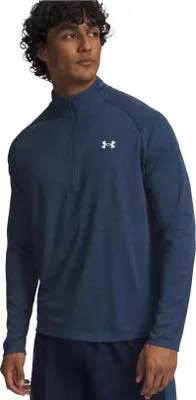 Produktbild von Under Armour Tech Textured 1/2 Zip Heren Blue M