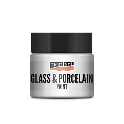Immagine prodotto di PENTART vernice per vetro e porcellana, 30 ml, bianco