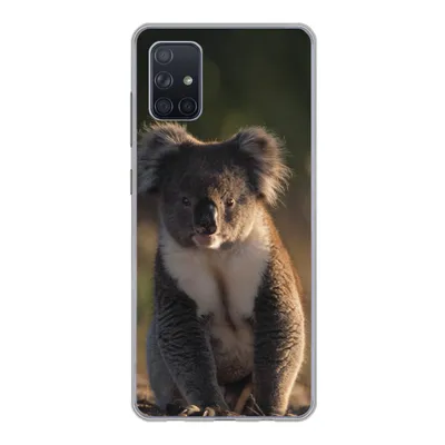 Produktbild von MuchoWow® Handyhülle Schutzhülle Hülle für Samsung Galaxy A71 Koala - Sonne - Tier - Kinder - Jungen - Mädchen Silikon Softcase Handy Hülle - Kartenbesitzer