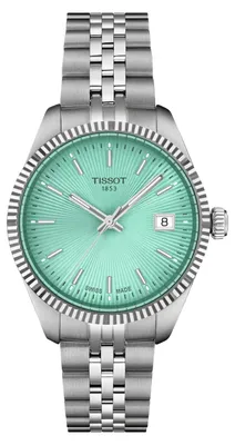 Produktbild von Tissot Ballade Damenuhr silber gruen Edelstahl T156.210.11.091.00