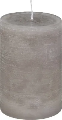 Produktbild von Stumpenkerze Rustic Taupe 25 x Ø 8 cm, Kerze in , durchgefärbte Kerze für Hochzeit, Deko, Weihnachten, Adventskranz