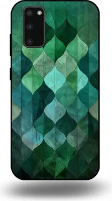 Produktbild von Smartphonica Handyhülle passend für Samsung Galaxy S20 Plus mit grünem Blätterdruck - TPU Backcover Hülle grünes Blattdesign - Grün