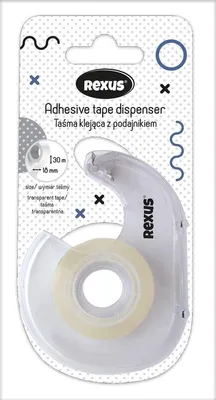 Obrázek produktu pro Taśma klejąca z podajnikiem biurowa transparentna