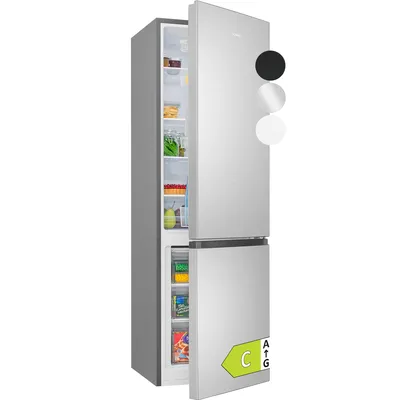 Produktbild von Bomann Kühlschrank mit Gefrierfach |  | 180cm | Kühl Gefrierkombination leise | Türanschlag wechselbar | 268L | KG 7353 inox