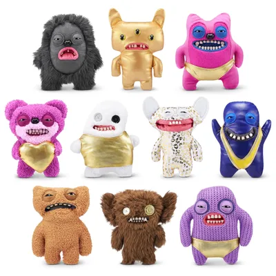 Zdjęcie produktu dla Fuggler Gold Fuggs firmy ZURU, zabawne, nieładne potwory, pluszowe, do kolekcjonowania, zabawki (Gnawing Terror - Zęby)