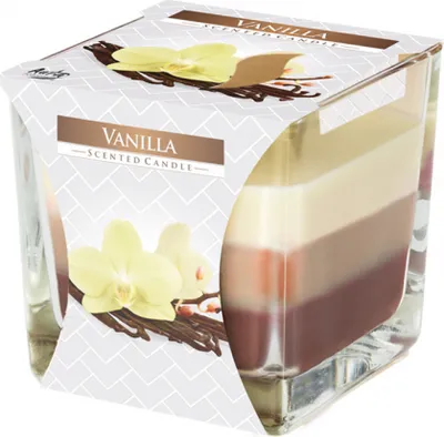 Obrázek produktu pro Nohel Garden Svíčka ve skle DUHA - VANILKA vonná 170g
