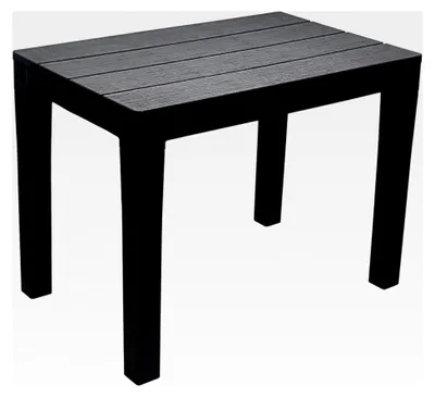 Produktbild von Gartentisch Campingtisch Balkontisch Beistelltisch Gartenmöbel Terrasse Lounge Tisch - Wetterfest - Kunststoff - Anthrazit