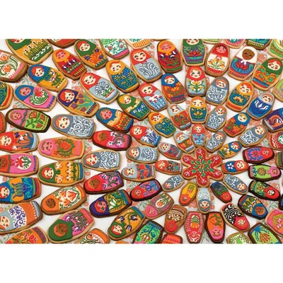 Image de COBBLE HILL Puzzle Kekse Matrjoschka 1000 Teile