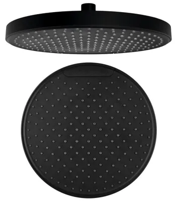 Obrázok produktu pre Sprchová hlavica, priemer 255 mm, ABS/čierna matná