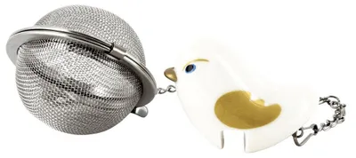 Teebeutel-Infuser, rund, Kunststoff, 7 x 5 x 2 cm
