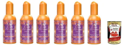 Produktbild von 6x Tesori d'Oriente Karma Aromatischer Duft mit Nashi-Blume und Zedernholz, 100 ml+ Italian Gourmet Polpa 400 g