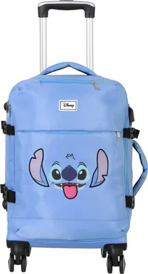 Zdjęcie produktu dla Karactermania Lilo and Stitch Face, Walizka, Miękka skorupa, Niebieski, 4 szt., Zamek błyskawiczny, Wewnątrz/Na wolnym powietrzu