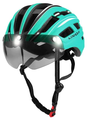 Produktbild von Mountainbike-Helm Motorradhelm mit Rücklicht Abnehmbares magnetisches Visier UV-Schutz für Männer Frauen
