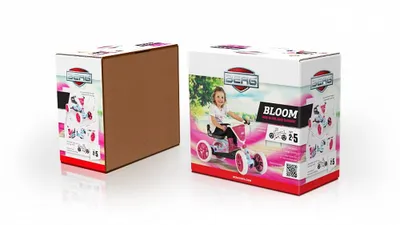 Obrázok produktu pre BERG Pedálová motokára Buzzy Bloom Quiet Wheels 2-5 rokov do 30 kg