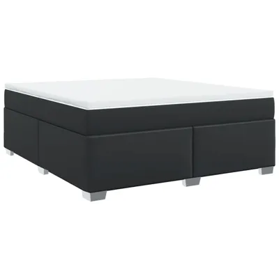 Immagine prodotto di vidaXL Letto a molle con materasso nero 180x200 cm in Pelle finta