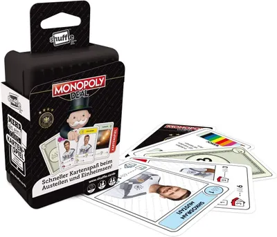 Produktbild von Monopoly Deal Kartenspiel und DFB Trivial Pursuit Kartenspiel 2er Set .  Fußball