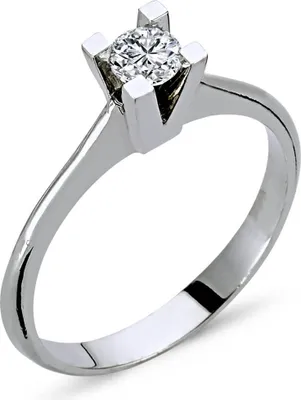 Produktbild von 0,26 Carat Diamant Solitär Ring Meisterwerk 14 Karat Weißgold