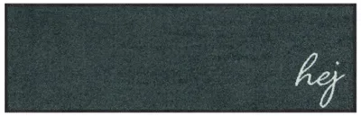 Schmutzfangmatte 30x100 cm, waschbar, rutschfest, Anthrazit