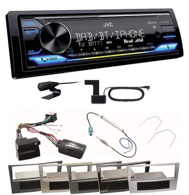 Produktbild von JVC KD-X472DBT Digitalradio USB MP3 FLAC Einbauset für Astra H Corsa D Zafira B