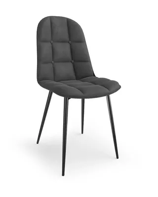 Obrázok produktu pre Halmar Jedálenská stolička K417 - sivá (Velvet) / čierna