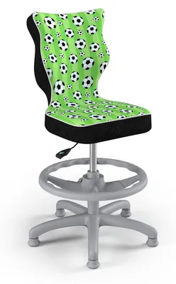Produktbild von Kinder-Wachstumsstuhl Ergonomischer Schreibtischstuhl Für Körpergrösse 133-159 Cm, Petit Grau Storia 29, Mit Fussstütze